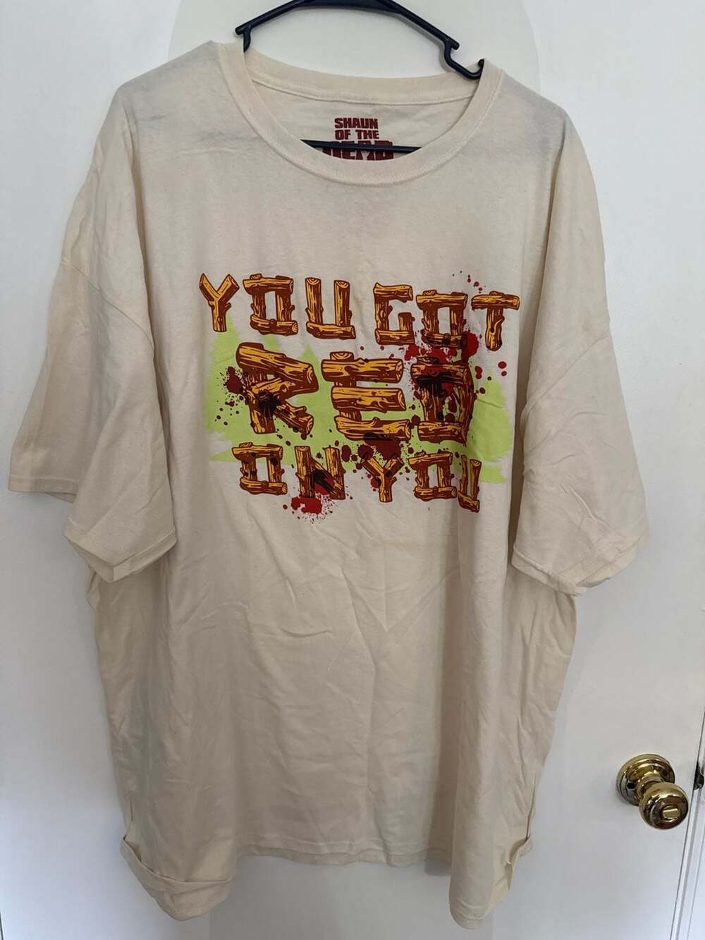 Shaun of the Dead You Got Red On You T-Shirt 3xL Bloody Halloween Loot Crate